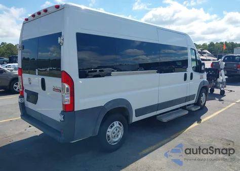 2017 Ram Promaster 2500 Window Van High Roof 159 Wb z USA, uszkodzony, nr VIN 3C6TRVPG1HE514632